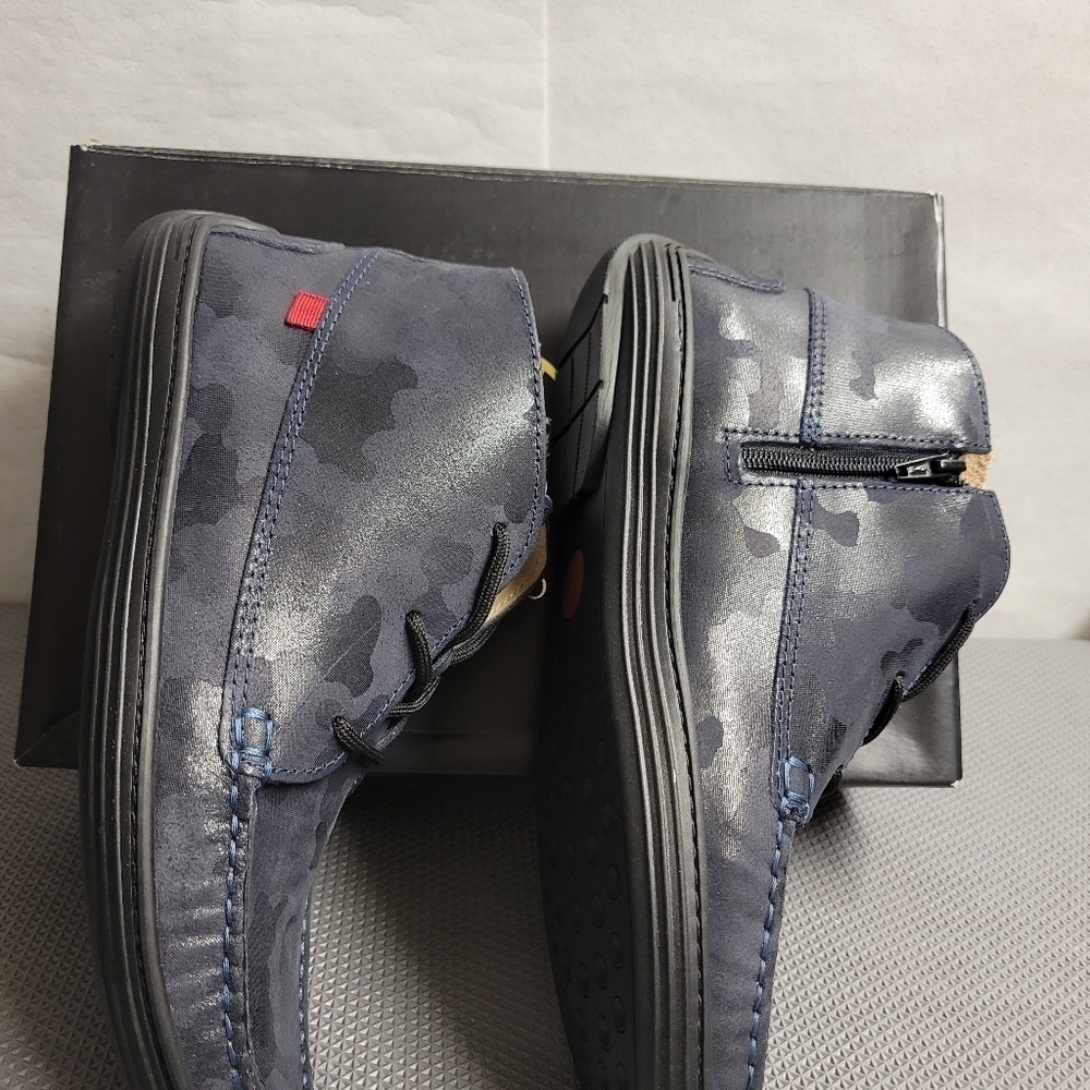 NIB Marc Joseph Houston Camo  Blue Kids Bootie - Picture 2 of 4